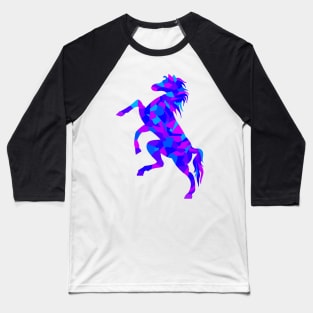 Colorful Geometric Horse Baseball T-Shirt